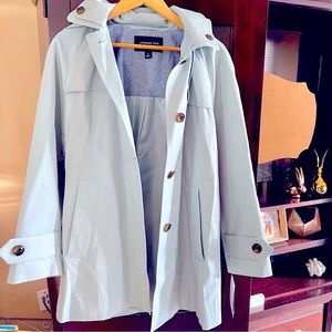 London Fog Hooded Trench Coat